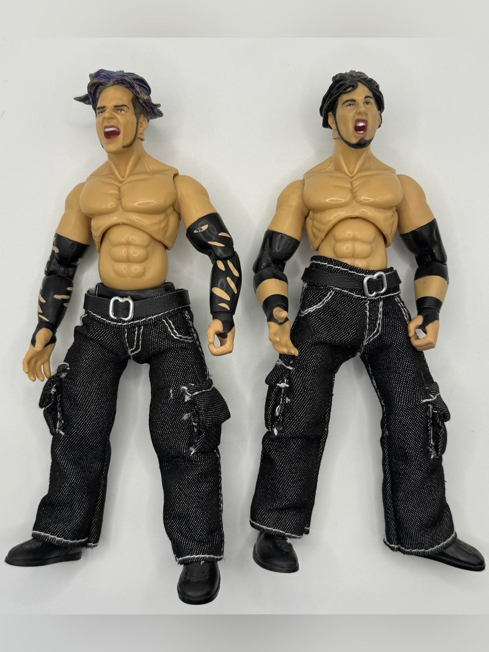 2001 WWF Jakks Pacific Finishing Moves Series 1 Jeff & Matt Hardy